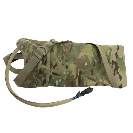 Multicam M.O.L.L.E. 3-Liter Backstrap Hydration System, designed for outdoor activities and military use.