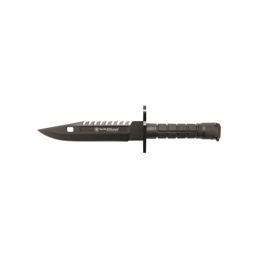 Smith & Wesson 8 in Special Ops M-9 Bayonet Special Force Knife/Black Polymer Scabbard (Copy)