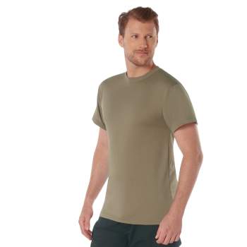 Rothco Quick Dry Moisture Wicking T-Shirt AR670-1 Coyote Brown