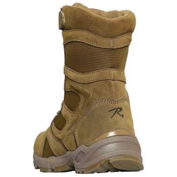 Rothco Forced Entry Deployment Boots With Side Zipper - 8 Inch AR670-1 Coyote Brown